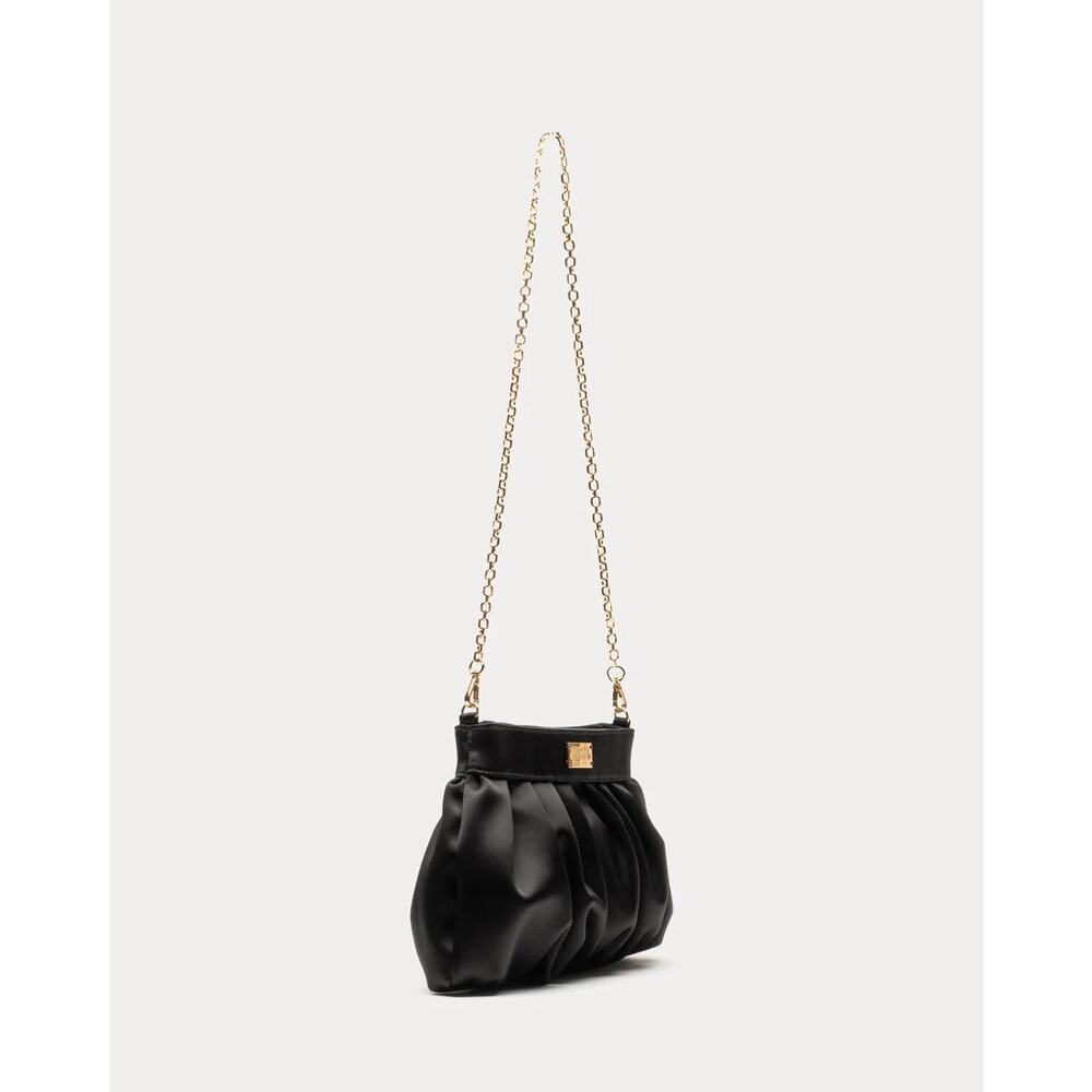 Frances Valentine Nora Clutch Satin ~ Black - Picture 3 of 9